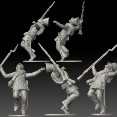 Prussian 25th Line (Lützow Freikorps) soldier, shot