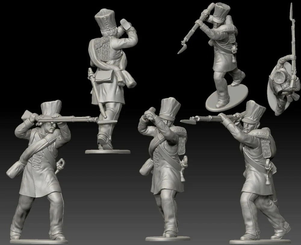 Prussian 25th Line (Lützow Freikorps) soldier, stabbing with rifle high