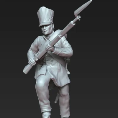 Prussian 25th Line (Lützow Freikorps) soldier, running