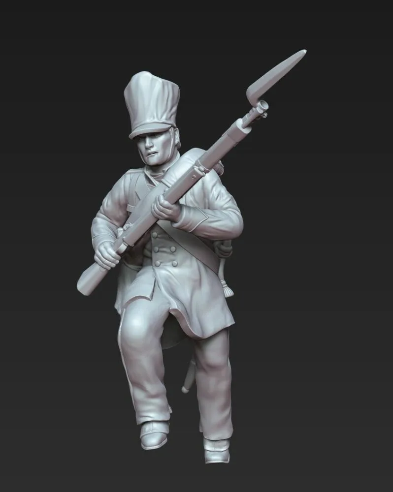 Prussian 25th Line (Lützow Freikorps) soldier, running