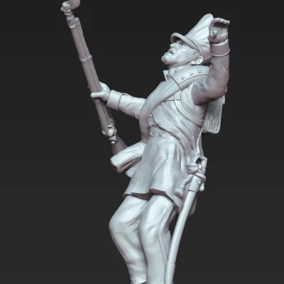 Prussian 25th Line (Lützow Freikorps) soldier, just shot