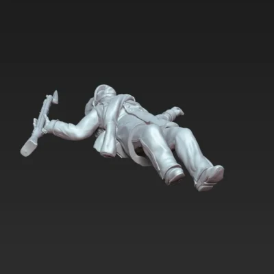 Prussian 25th Line (Lützow Freikorps) soldier, dead on ground