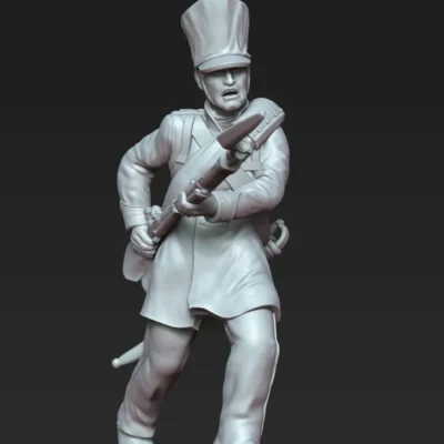 Prussian 25th Line (Lützow Freikorps) soldier, charging