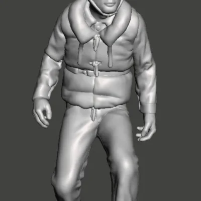 American navy sailor walking AS