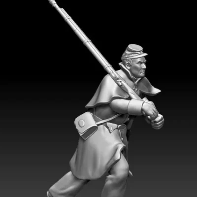 Winter soldier in forage cap