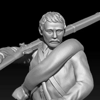 Advancing infantry in mustache