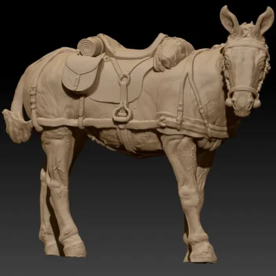 Front team saddle mule