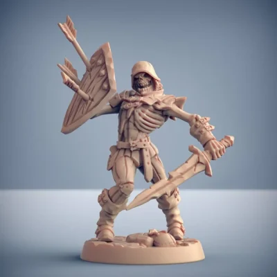 Skeleton with sword and shield AG