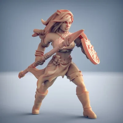 Amazon Warrior spear and shield AG