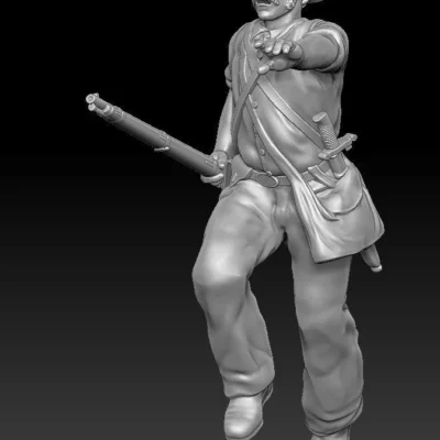 1st Minnesota Infantry regiment in hat and normal pants running