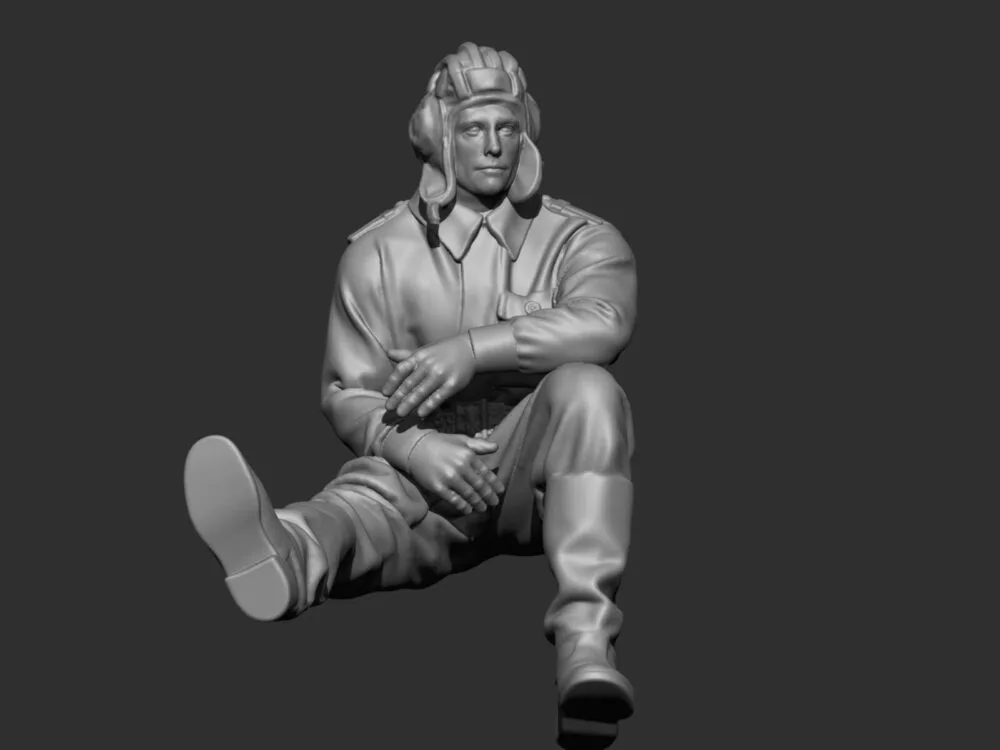 Soviet WW2 soldier Sedentary tankman - AoW