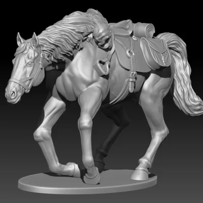 Horse falling, no rifle