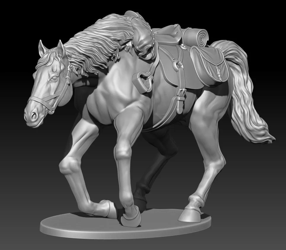 Horse falling, no rifle