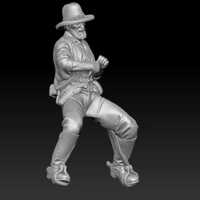 Confederate cavalry stopping horse, no rifle