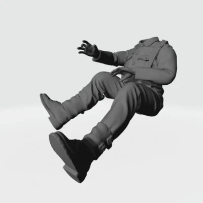 German WW2 Soldier Motorcycle Machine Gunner - AoW