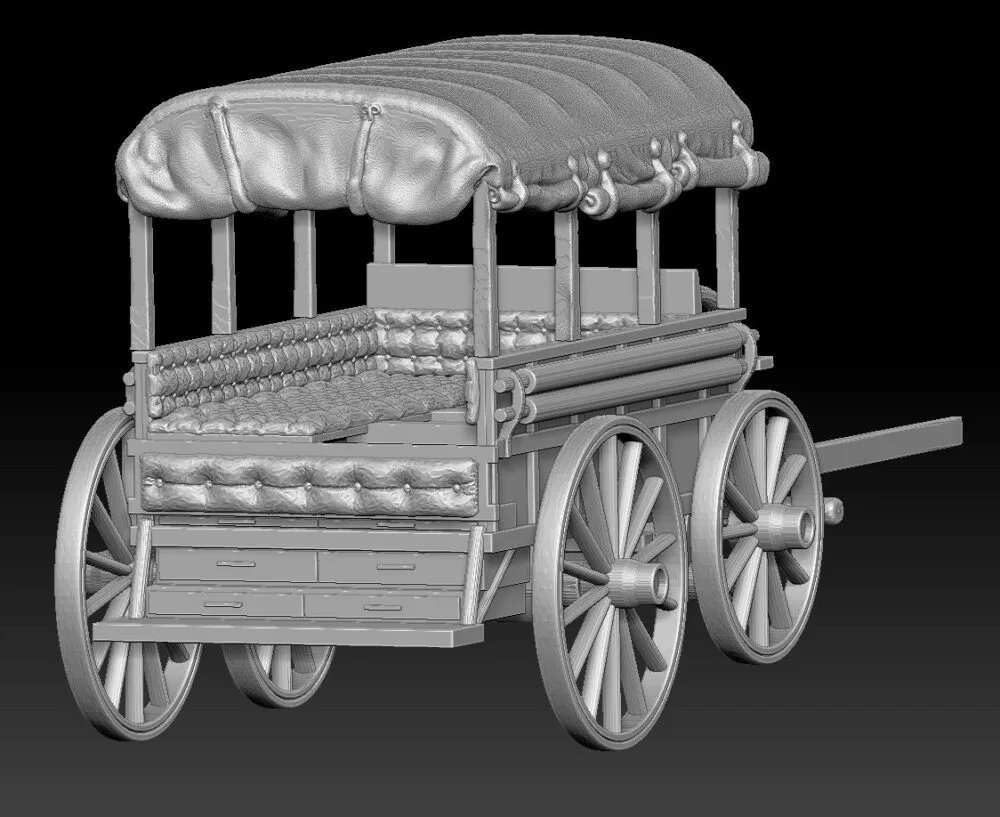 Howard Ambulance Wagon, top open - Image 2