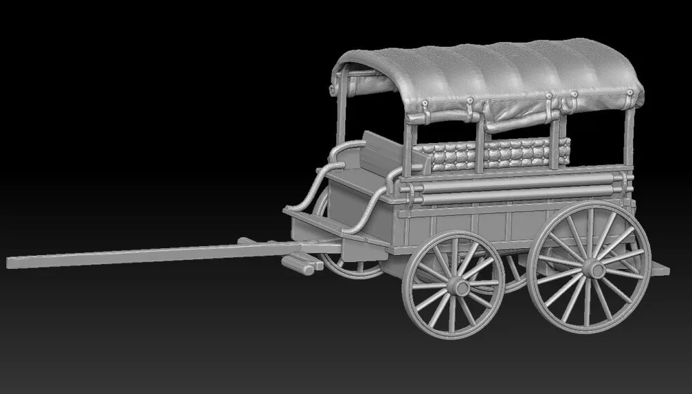 Howard Ambulance Wagon, top open