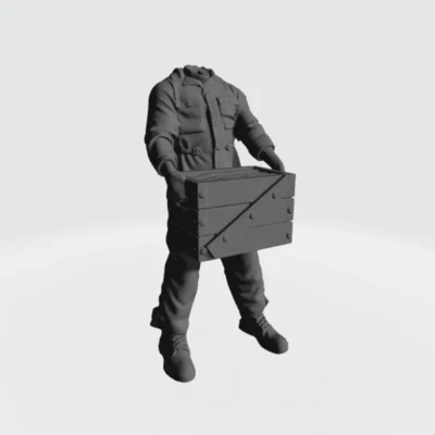 American WW2 Tank Crew With box - AoW