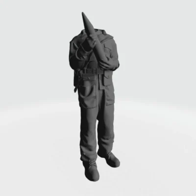 American WW2 Tank Crew With tank shell - AoW