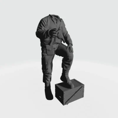 American WW2 Tank Crew standing on box - AoW