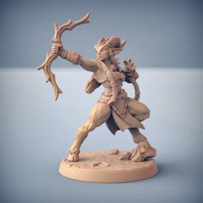 Satyr with bow, shooting high AG