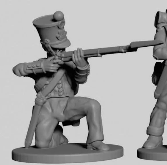 French Infantry shooting kneeing post 1812 TN