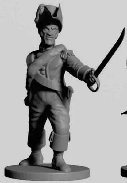 French officer with sable post 1812 TN