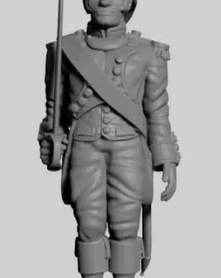 French officer attention Post 1812 TN