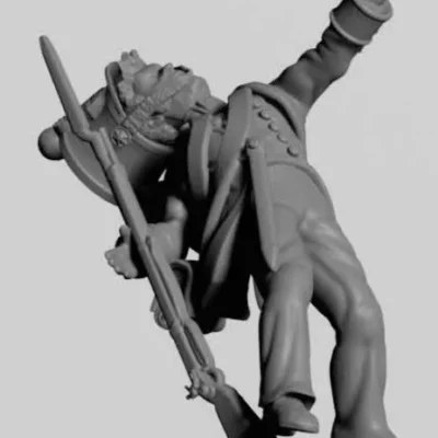 French Infantry with shot Post 1812 TN