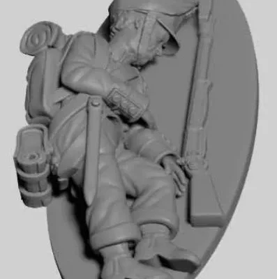 French Infantry with dead on side Post 1812 TN