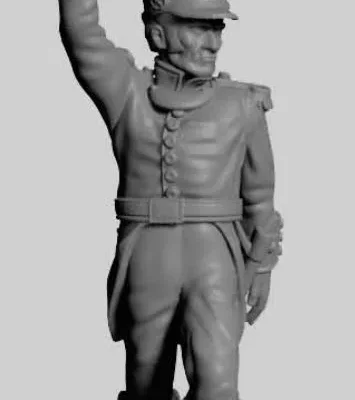 French officer marching post 1812 TN
