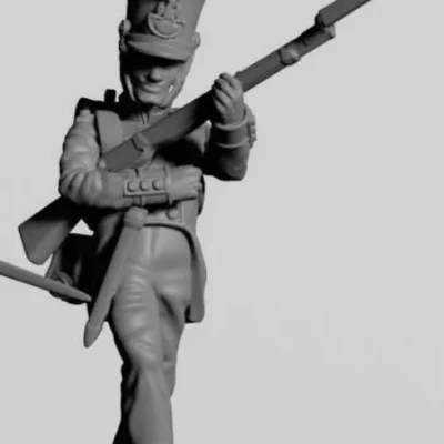 French Infantry walking stock under arm post 1812 TN