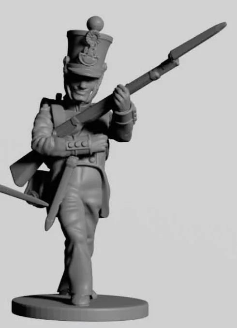 French Infantry walking stock under arm post 1812 TN