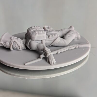 French Infantry with dead stomach down Post 1812 TN