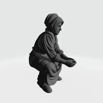 Sitting milking or resting, medieval EM