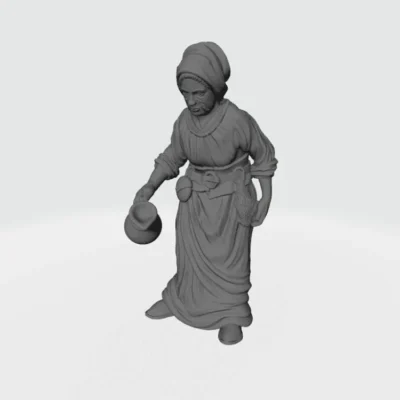 Woman pouring water EM