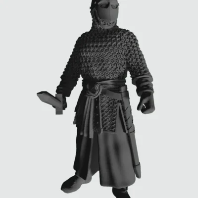 Christian Infantry soldier in helm and mask CA