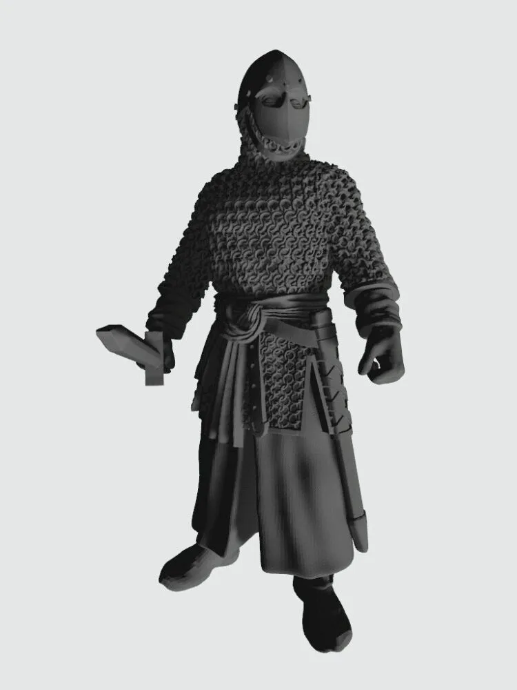 Christian Infantry soldier in helm and mask CA