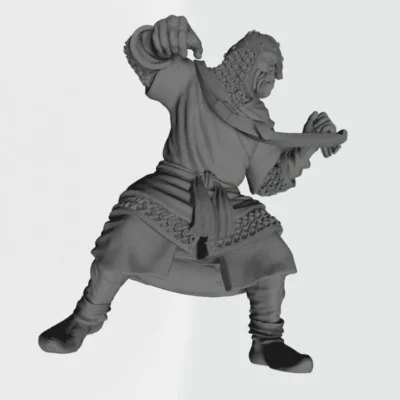 Christian Infantry soldier attacking with spear v2 CA