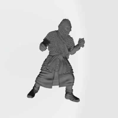 Christian Infantry soldier attacking with spear v4 CA