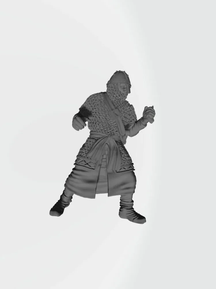 Christian Infantry soldier attacking with spear v4 CA