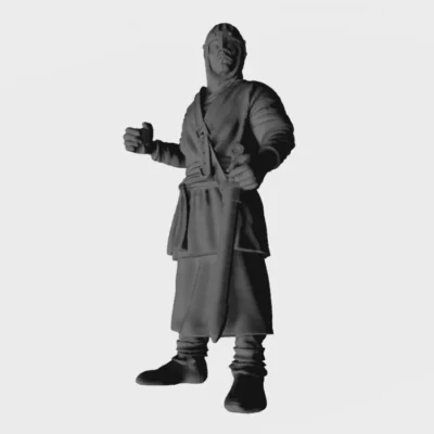 Christian Infantry soldier on standing with spear CA