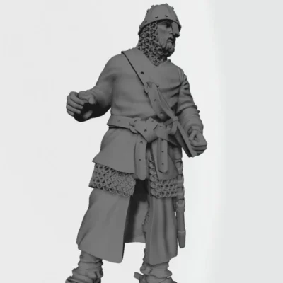 Dismounted knight standing  CA