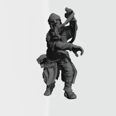 Dismounted knight attacking high CA