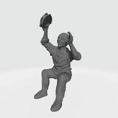 Man playing tambourine EM