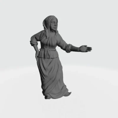 Woman with arm in front EM