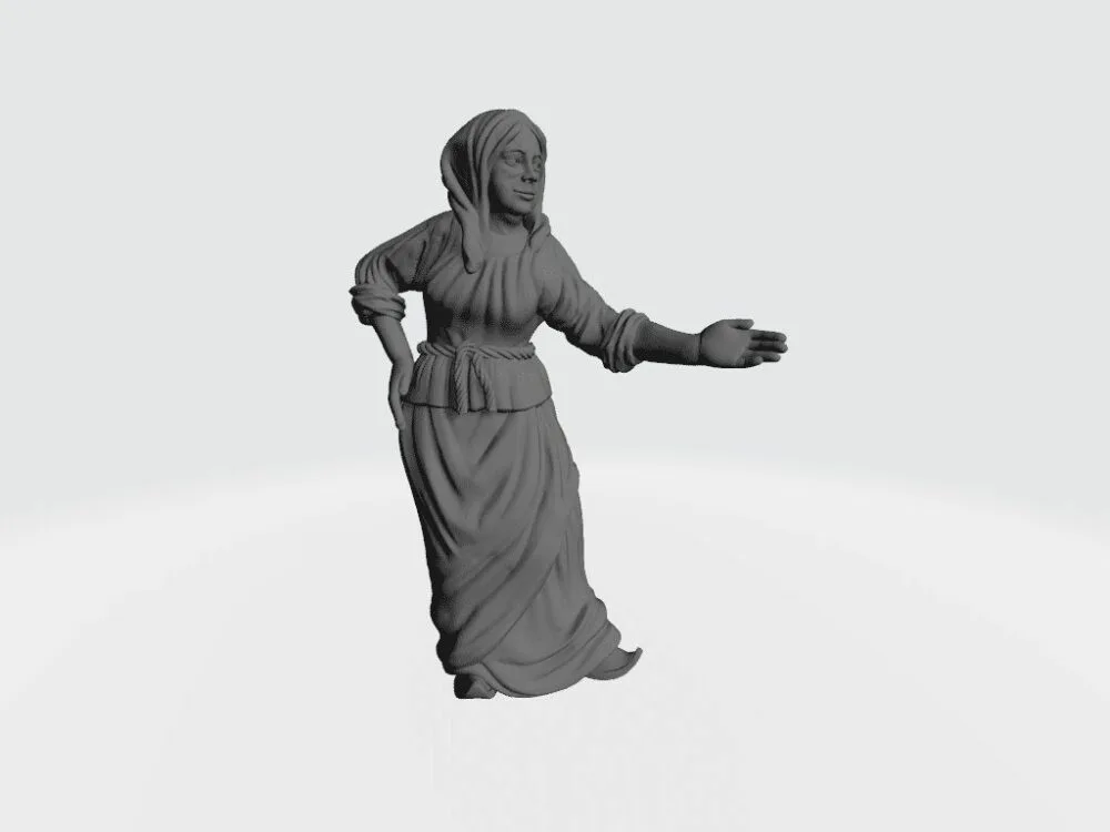 Woman with arm in front EM