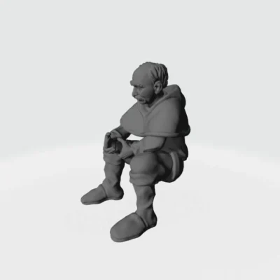 Man sitting and fishing EM