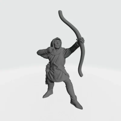 Man with bow aiming EM