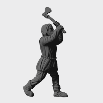 Man chopping with axe v2 EM
